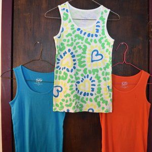 ❤️Justice- 3 tank tops- size 14